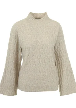 Sweaters|Truien>AIMEE THE LABEL SWEATER Beige