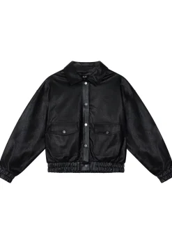 Jassen|Blazers & Jasjes>ALIX THE LABEL LEER/SUEDE JACK Zwart