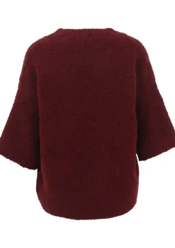 Truien>AMERICAN VINTAGE TRUI KORTE MOUW Rood