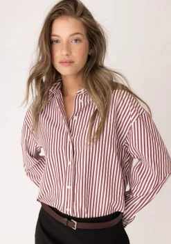 Blouses>ANNA BLUE BLOUSE Rood