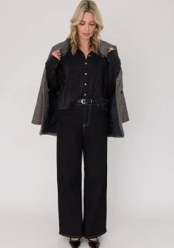 Blouses>ANNA VAN TOOR BLOUSE Zwart