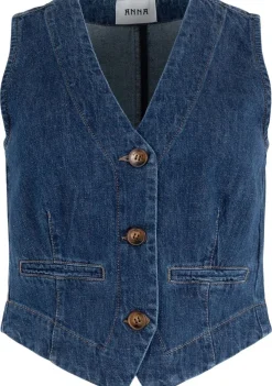 Gilets|Blazers & Jasjes>ANNA VAN TOOR GILET Blauw