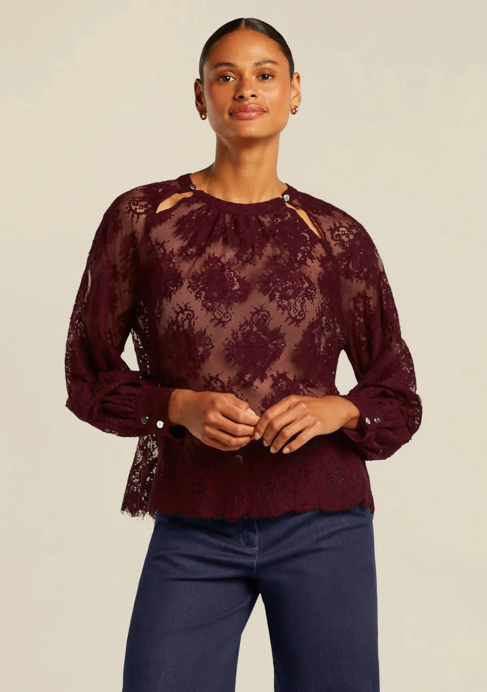 Blouses>BEAUMONT BLOUSE Rood