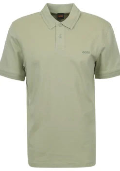 Polo's>BOSS ORANGE POLO Groen