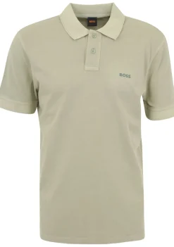 Polo's>BOSS ORANGE POLO Groen