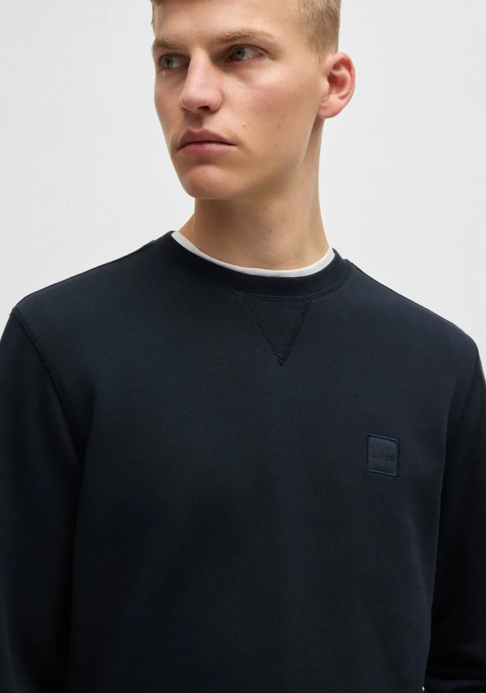 Truien>BOSS ORANGE SWEATER Blauw