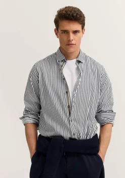 Overhemden>BUGATTI OVERHEMD Blauw