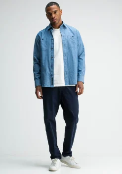 Overhemden>BUTCHER OF BLUE OVERHEMD Blauw