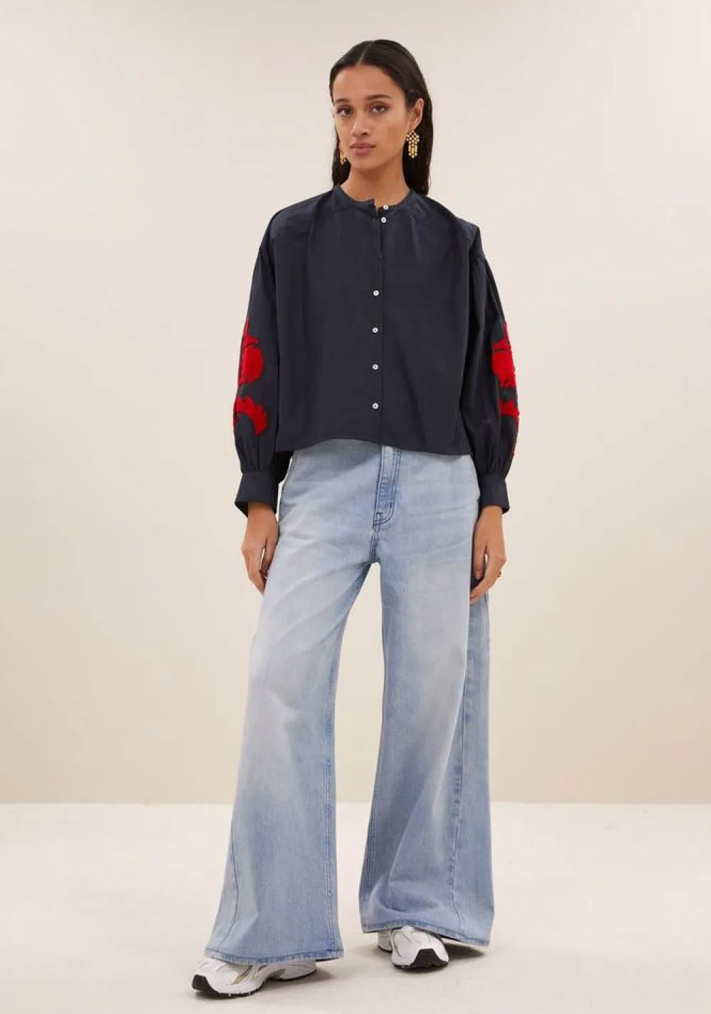 Blouses>BY-BAR BLOUSE Blauw