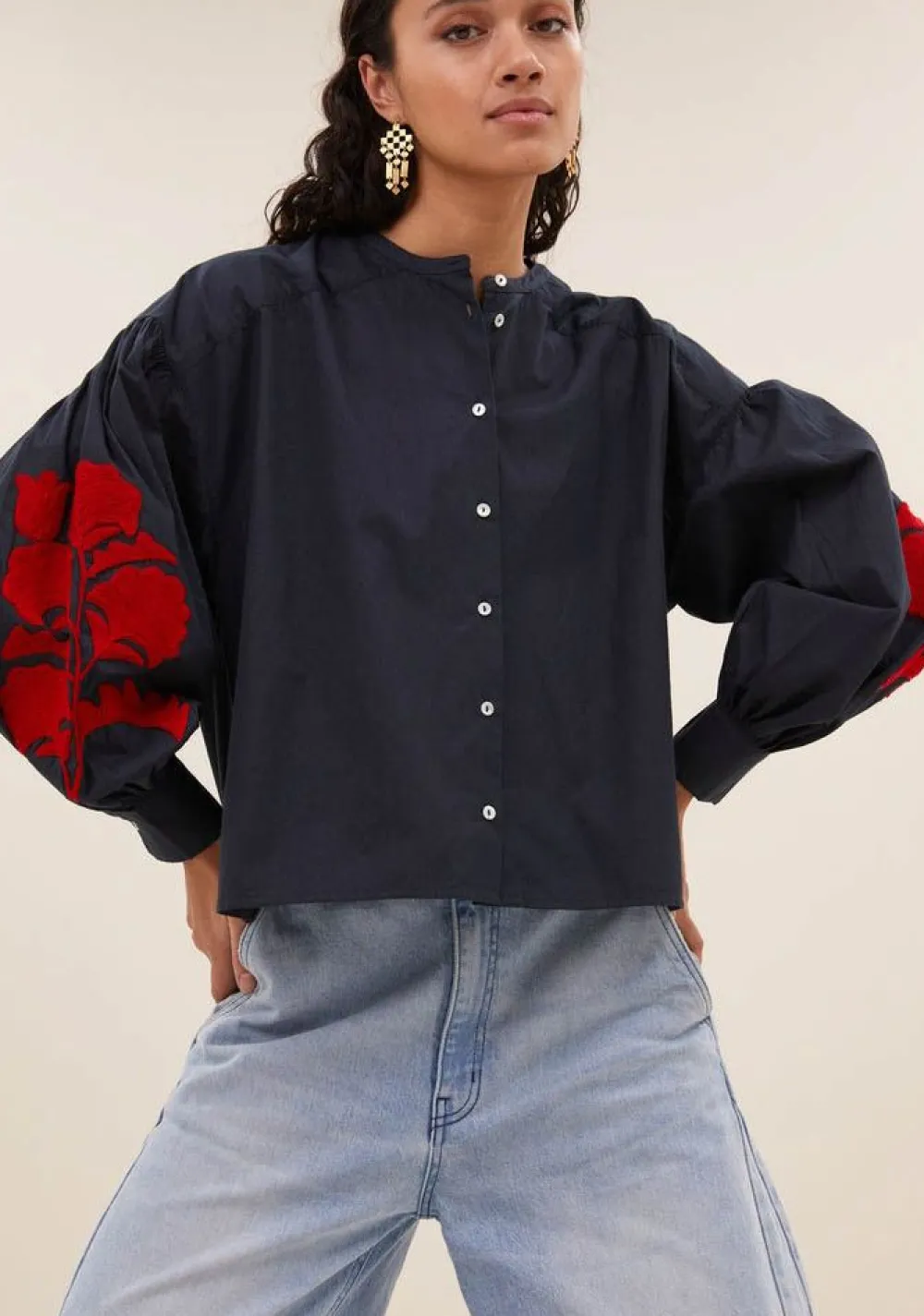 Blouses>BY-BAR BLOUSE Blauw