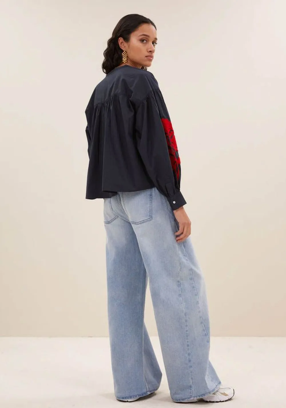 Blouses>BY-BAR BLOUSE Blauw