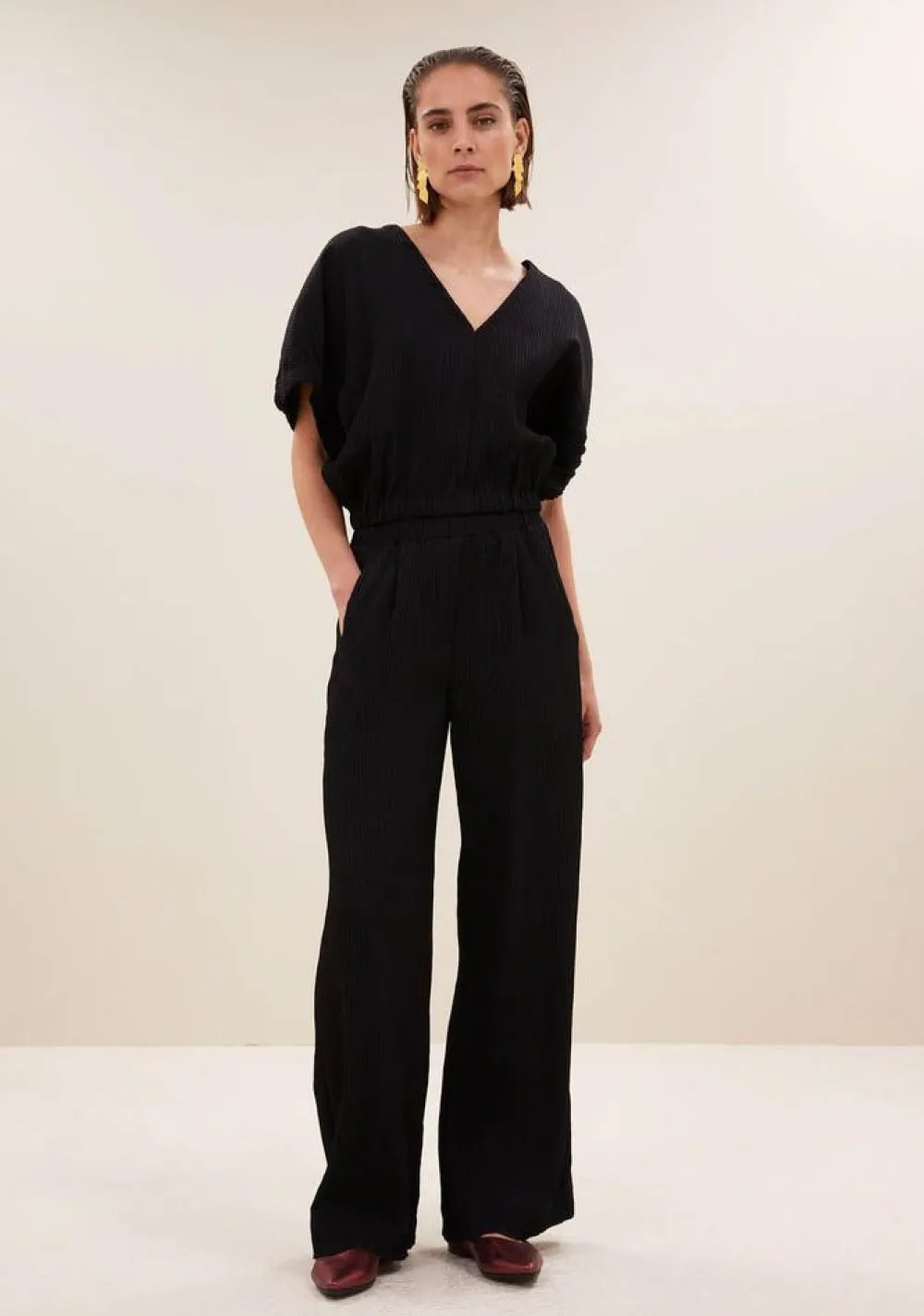 Pakken & Co-Ords|Blouses>BY-BAR BLOUSE Zwart