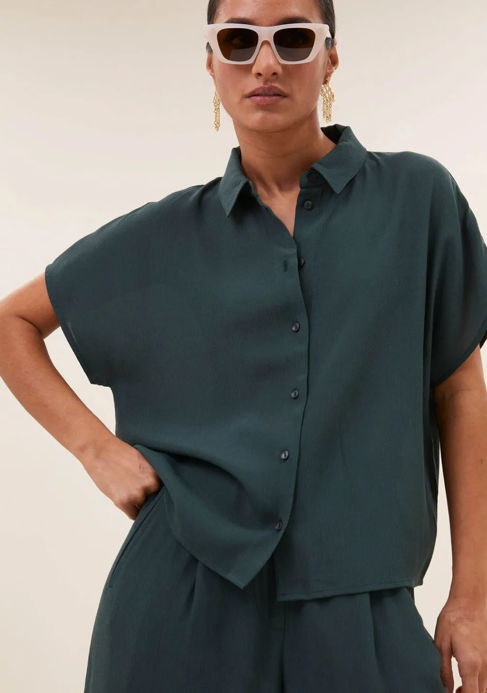 Blouses|Pakken & Co-Ords>BY-BAR BLOUSE Groen