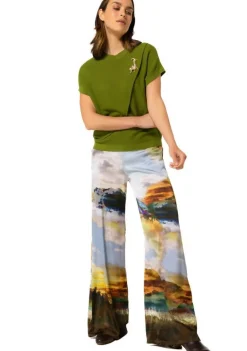 Truien>CAROLINE BISS TRUI KORTE MOUW Groen