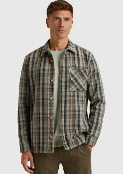 Overhemden>CAST IRON OVERHEMD Grijs