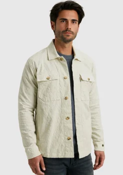 Overshirts>CAST IRON OVERSHIRT Off white