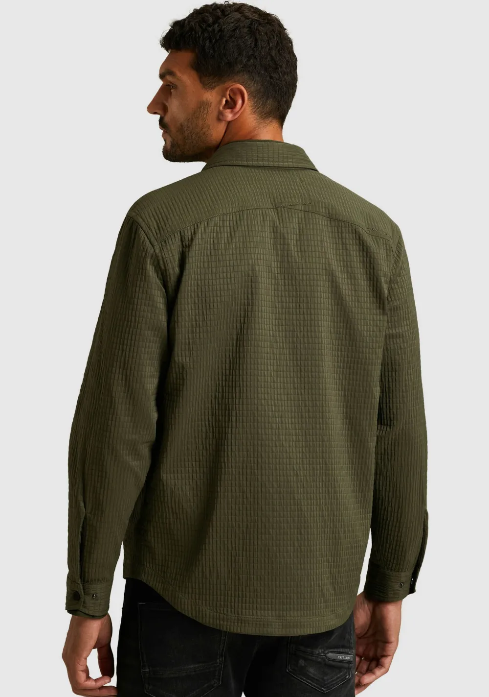 Overshirts>CAST IRON OVERSHIRT Groen