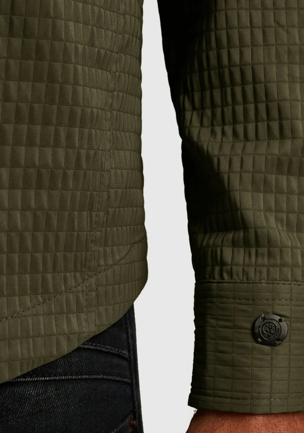 Overshirts>CAST IRON OVERSHIRT Groen