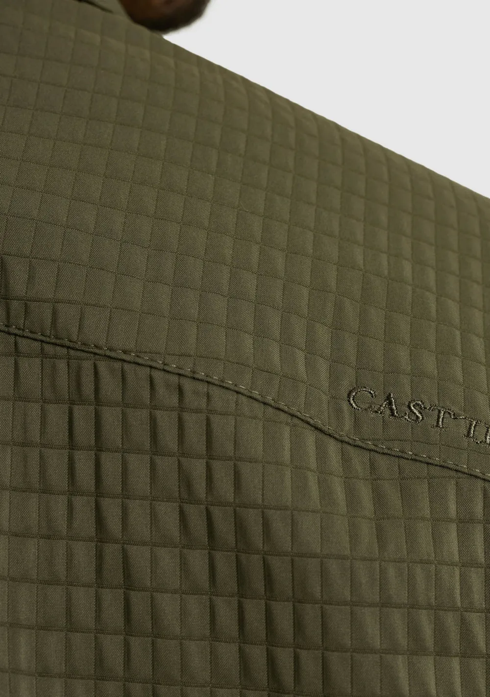 Overshirts>CAST IRON OVERSHIRT Groen