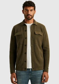 Overshirts>CAST IRON OVERSHIRT Groen