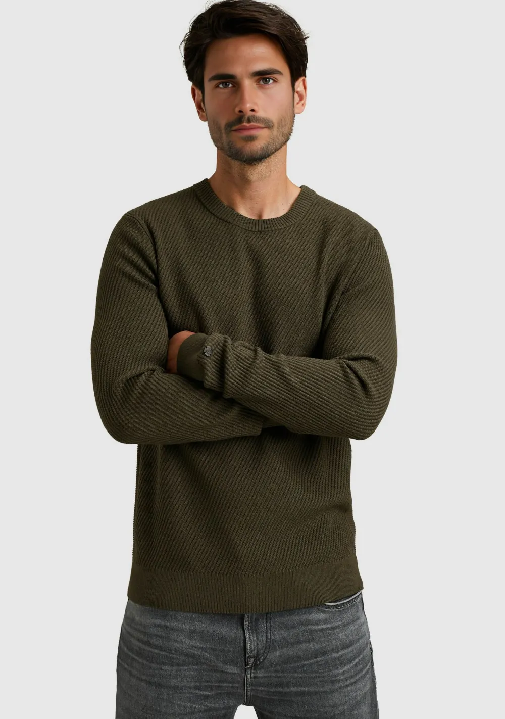 Truien>CAST IRON TRUI Groen