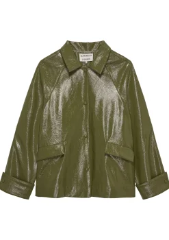 Blazers & Jasjes|Jassen>CATWALK JUNKIE LEER/SUEDE JACK Groen