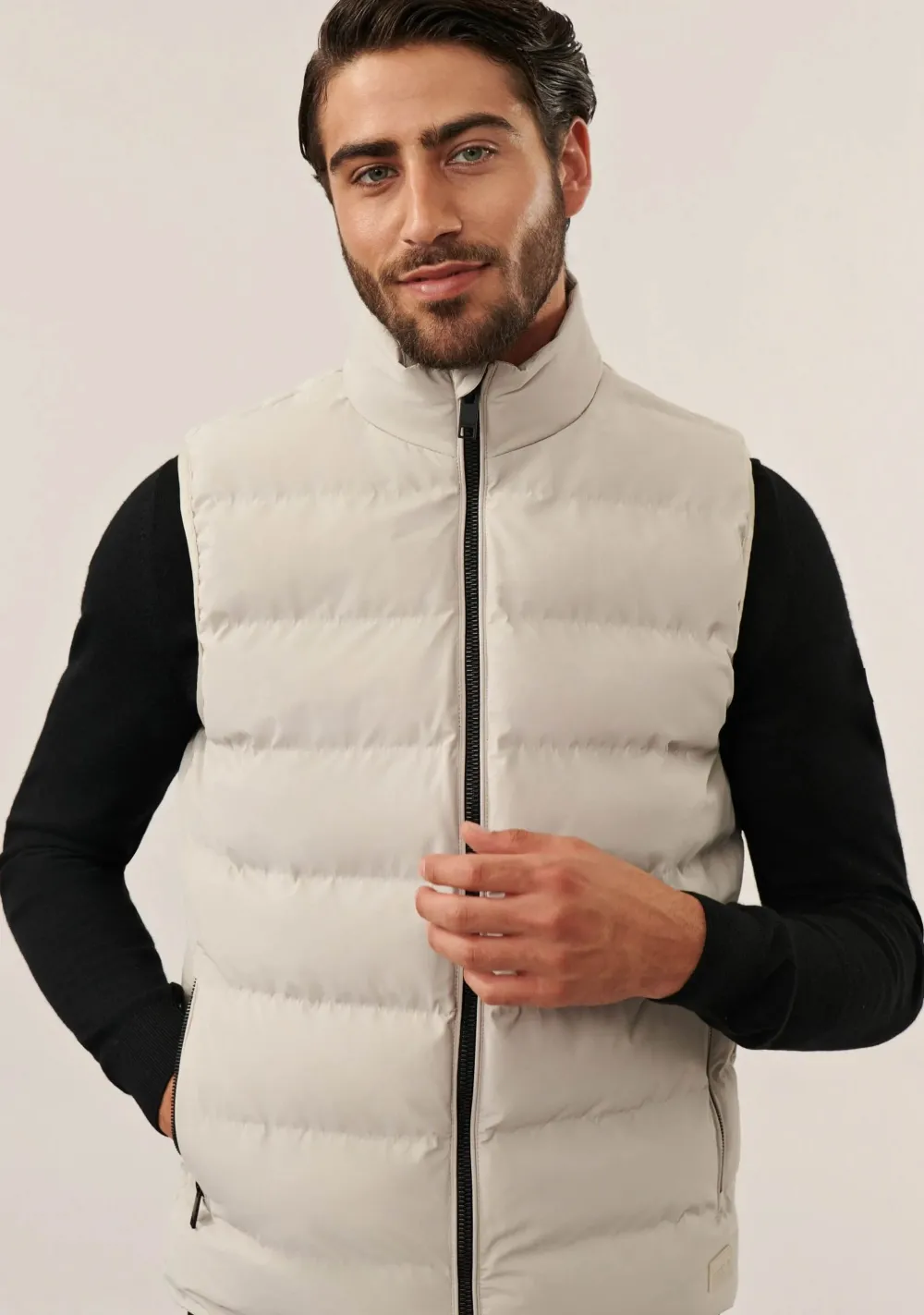 Jassen|Bodywarmers>CAVALLARO BODYWARMER Beige