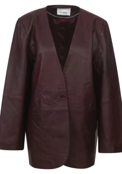 Blazers & Jasjes|Jassen>CO'COUTURE LEER/SUEDE JACK Rood