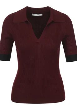 Truien>CO'COUTURE TRUI KORTE MOUW Rood