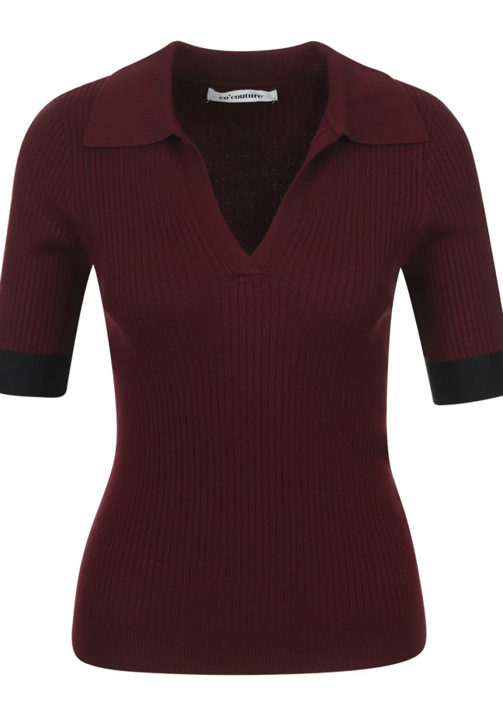 Truien>CO'COUTURE TRUI KORTE MOUW Rood