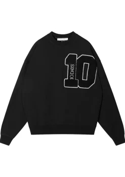 Sweaters|Truien>10DAYS SWEATER Zwart