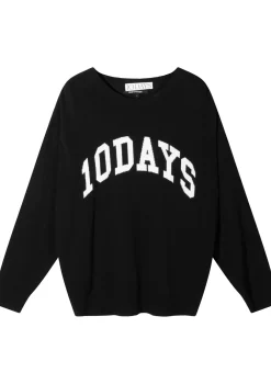 Truien|Sweaters>10DAYS SWEATER Zwart