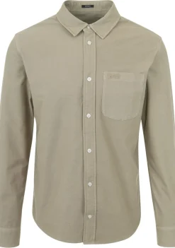 Overhemden>DENHAM OVERHEMD Beige