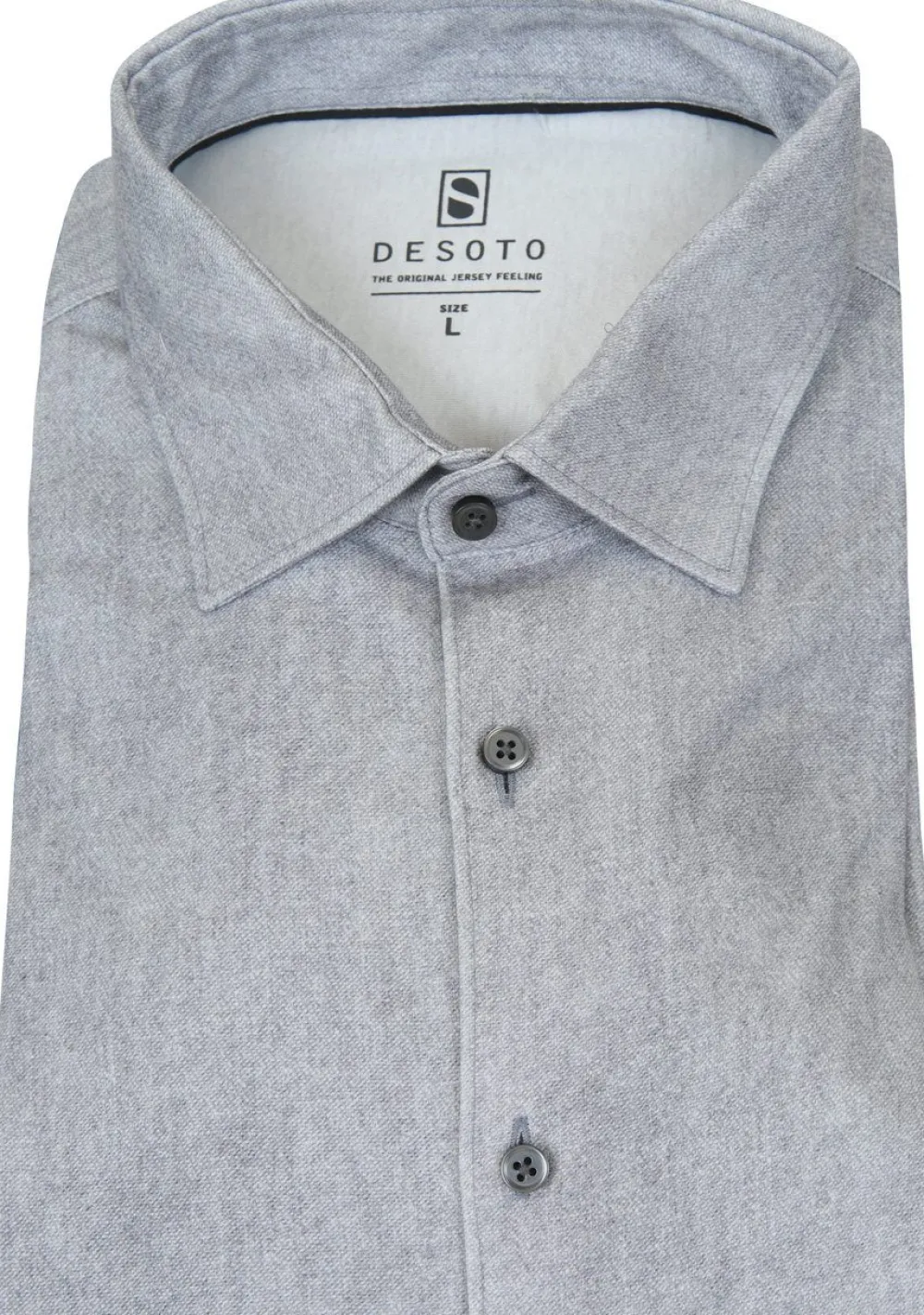 Overhemden>DESOTO OVERHEMD Grijs