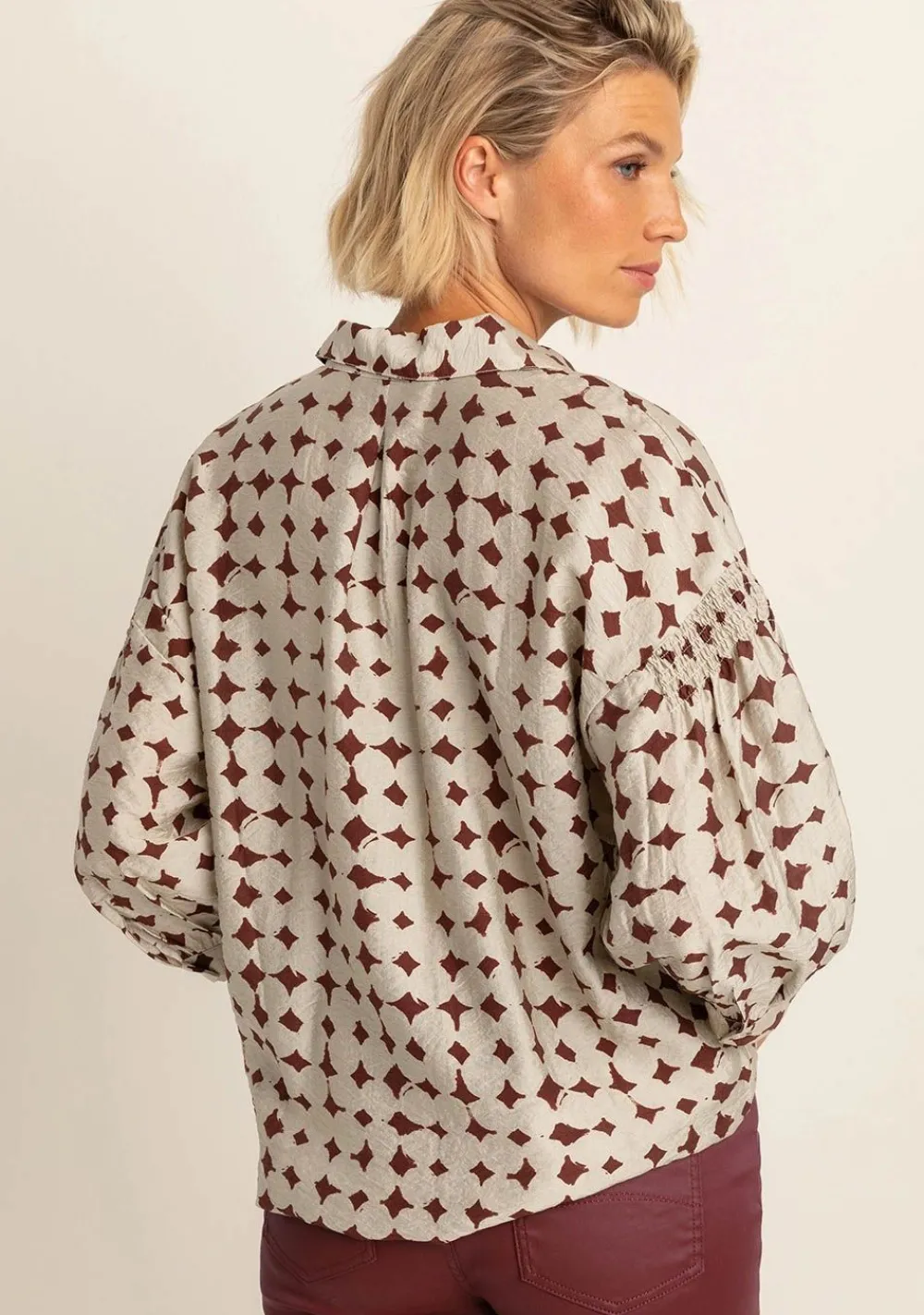 Blouses>EXPRESSO BLOUSE Rood