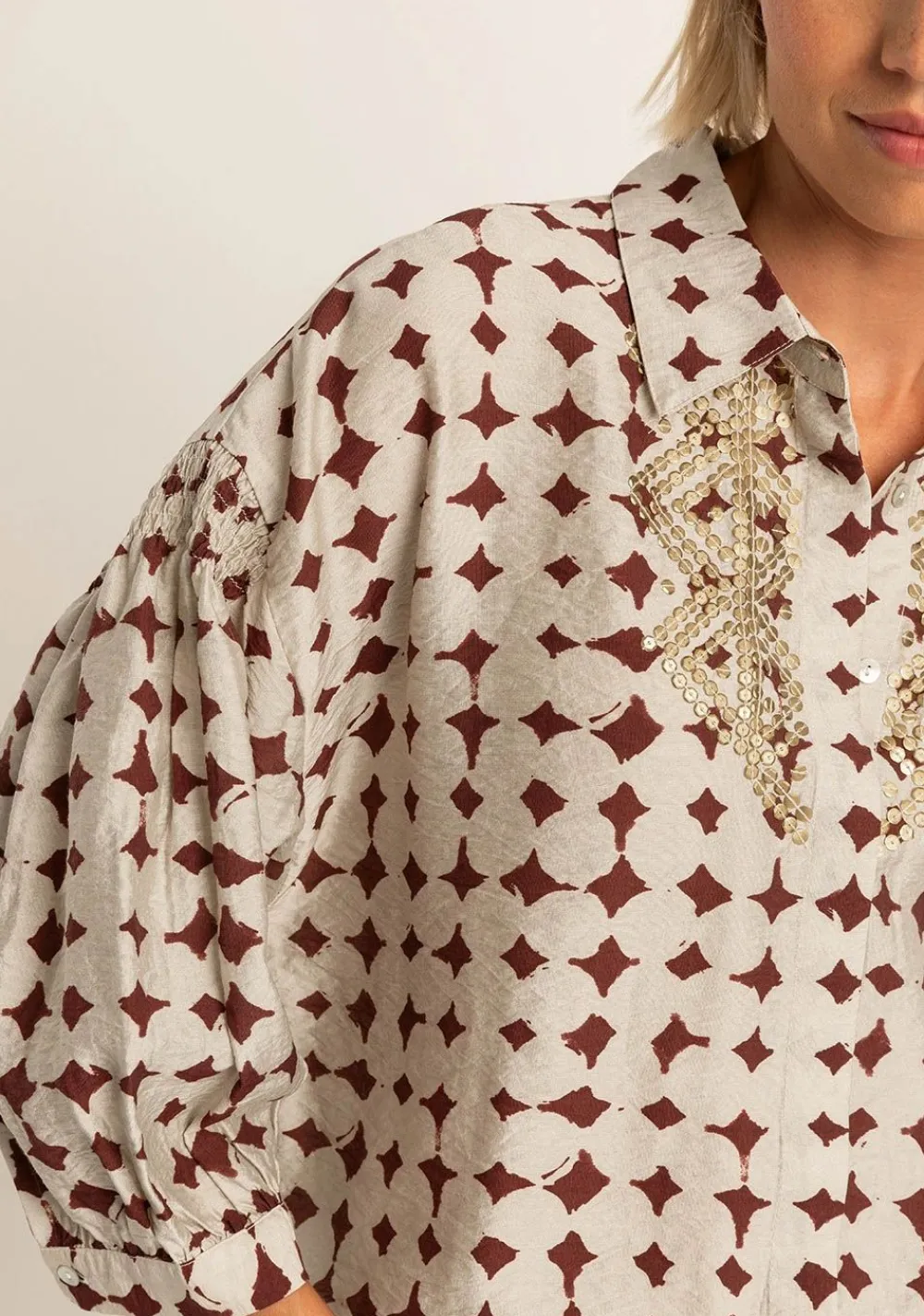 Blouses>EXPRESSO BLOUSE Rood