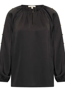 Blouses>EXPRESSO BLOUSE Zwart