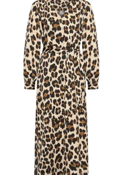 Jurken>EXPRESSO JURK Bruin