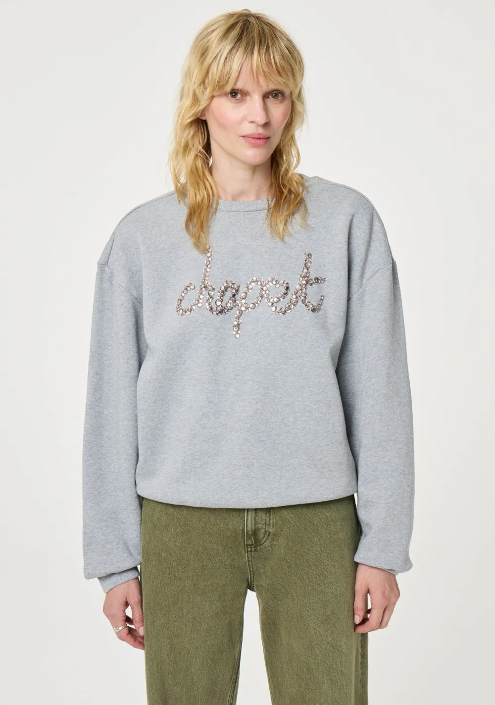 Truien|Sweaters>FABIENNE CHAPOT SWEATER Grijs