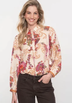 Blouses>GEISHA BLOUSE Beige