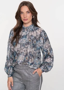 Blouses>GEISHA BLOUSE Blauw