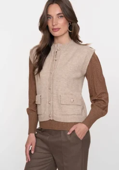 Gilets|Blazers & Jasjes>GEISHA GILET Beige