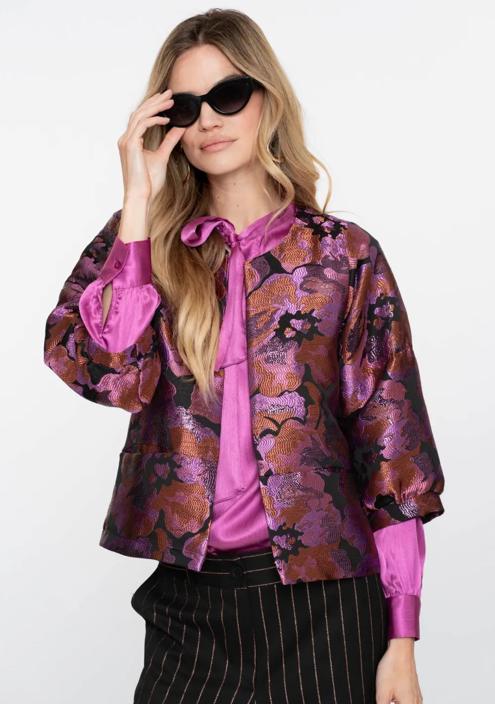 Blazers & Jasjes>GEISHA JASJE Paars