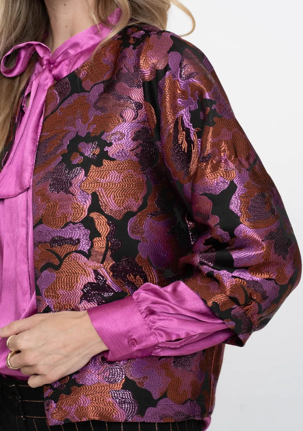 Blazers & Jasjes>GEISHA JASJE Paars