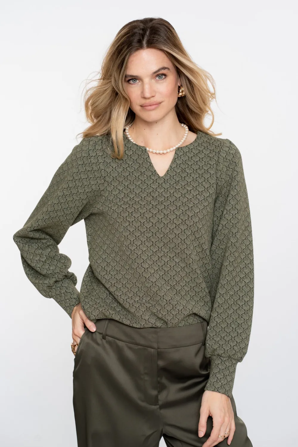 Sweaters|Pakken & Co-Ords>GEISHA SWEATER Groen