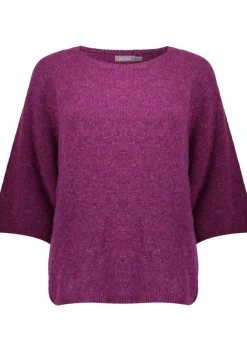 Truien>GEISHA TRUI KORTE MOUW Paars