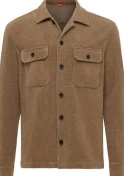 Overshirts>GENTI OVERSHIRT Bruin