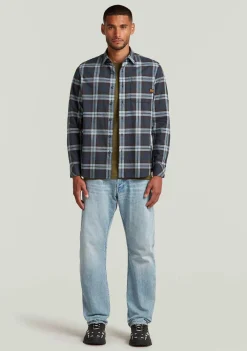 Overhemden>G-STAR OVERHEMD Blauw