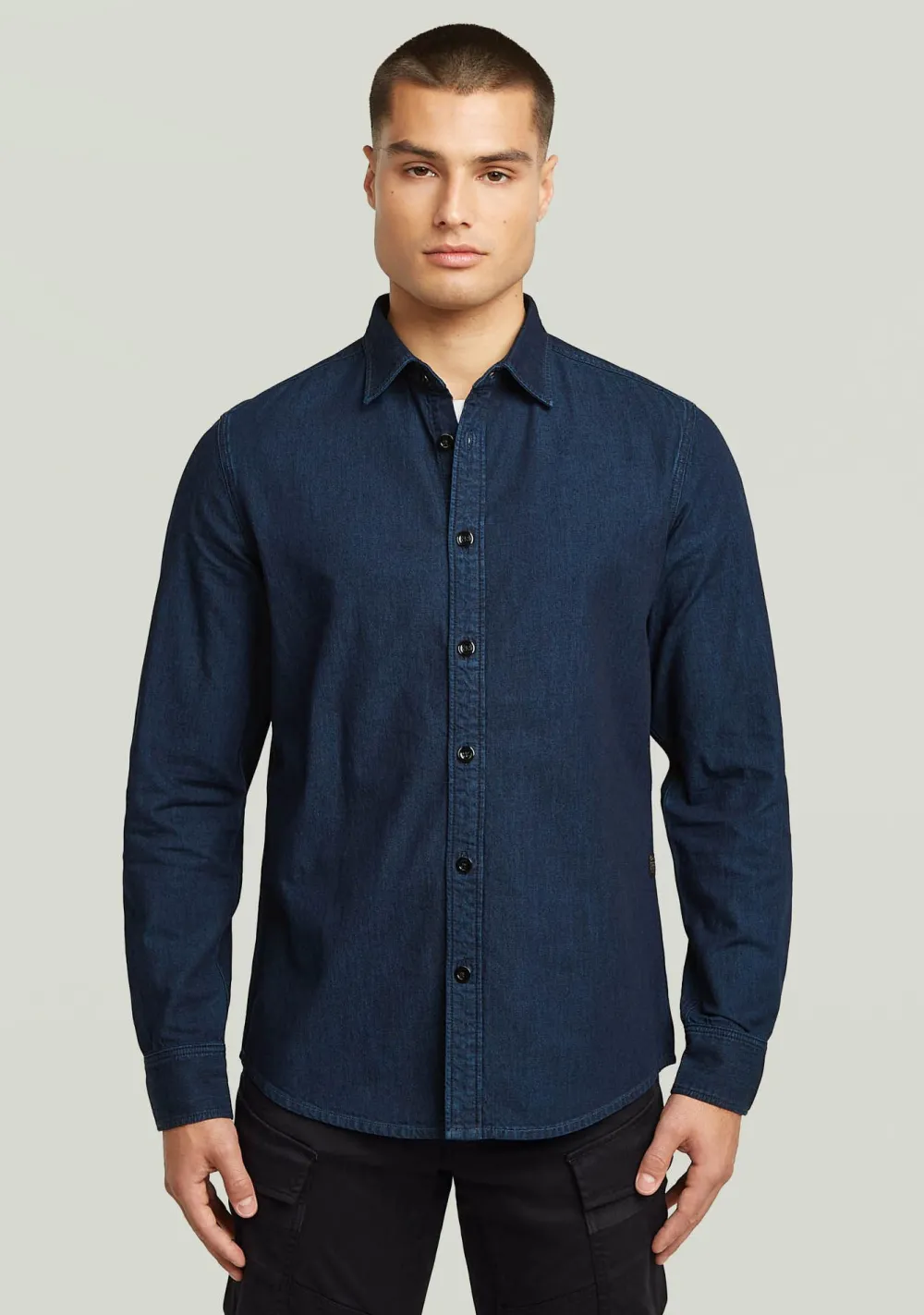 Overhemden>G-STAR OVERHEMD Blauw