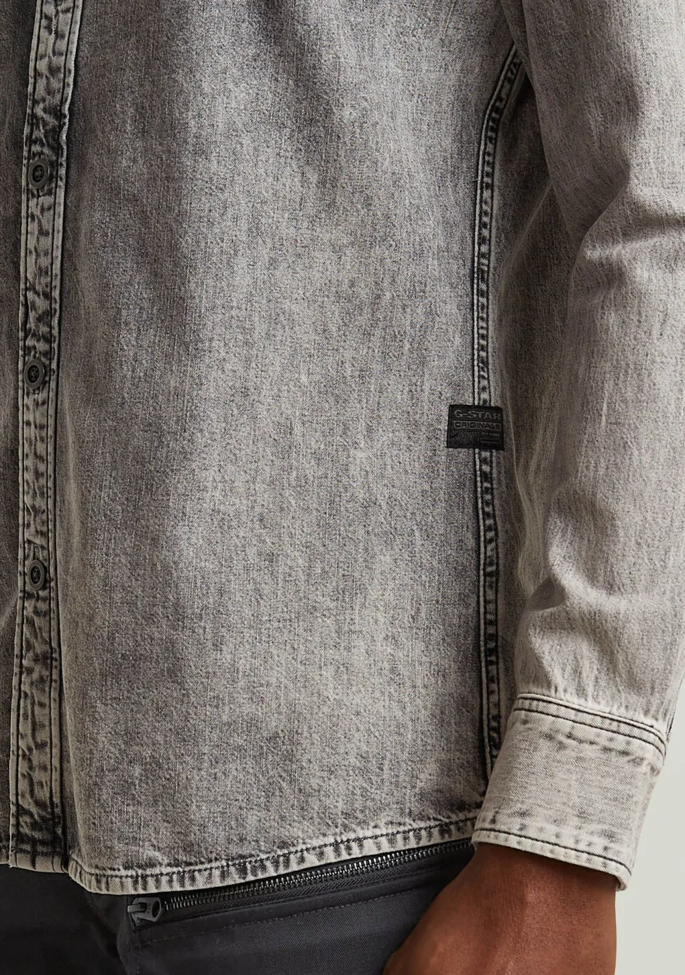 Overhemden>G-STAR OVERHEMD Grijs